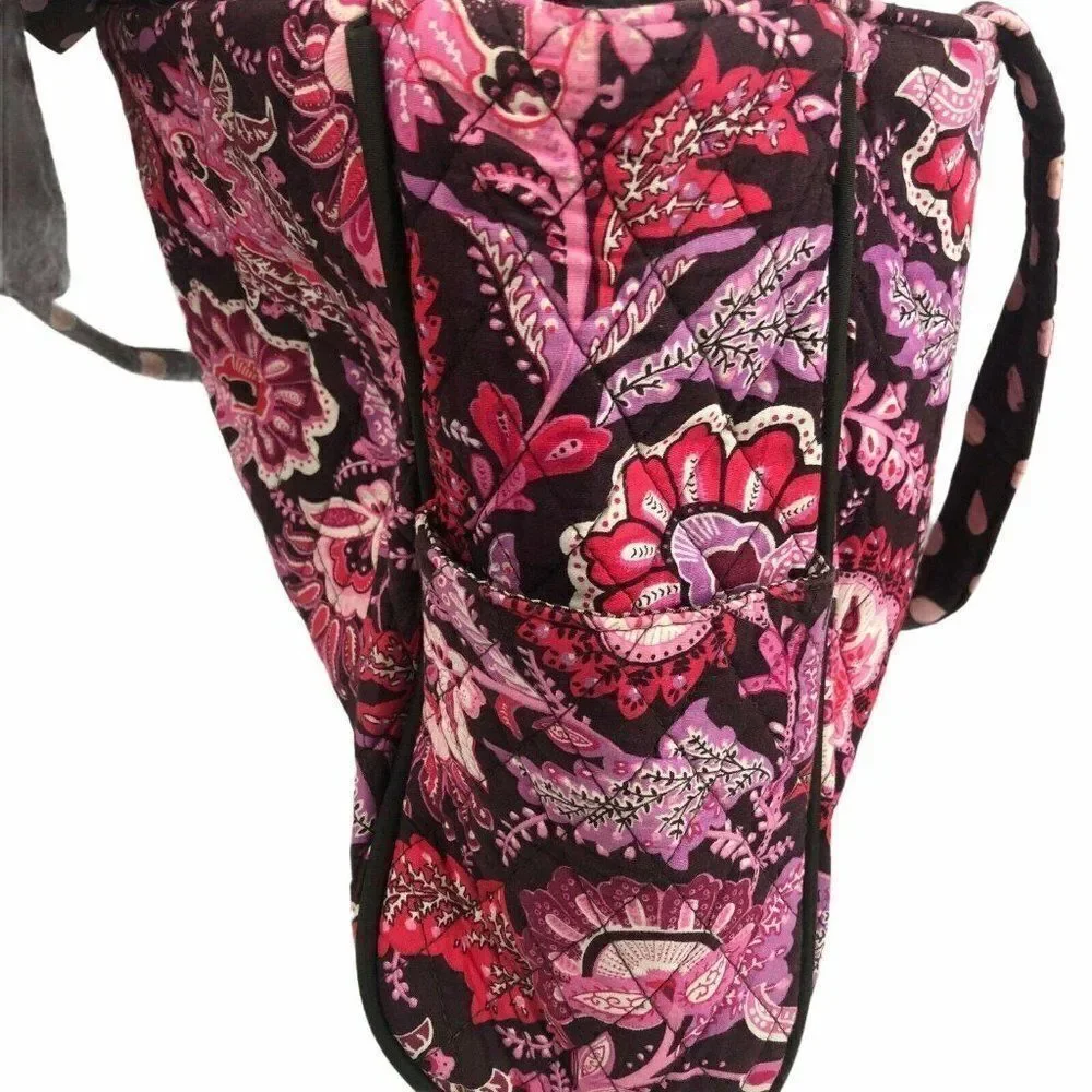 Belvah Diaper Bag Paisley Brown Pink Changing Pad